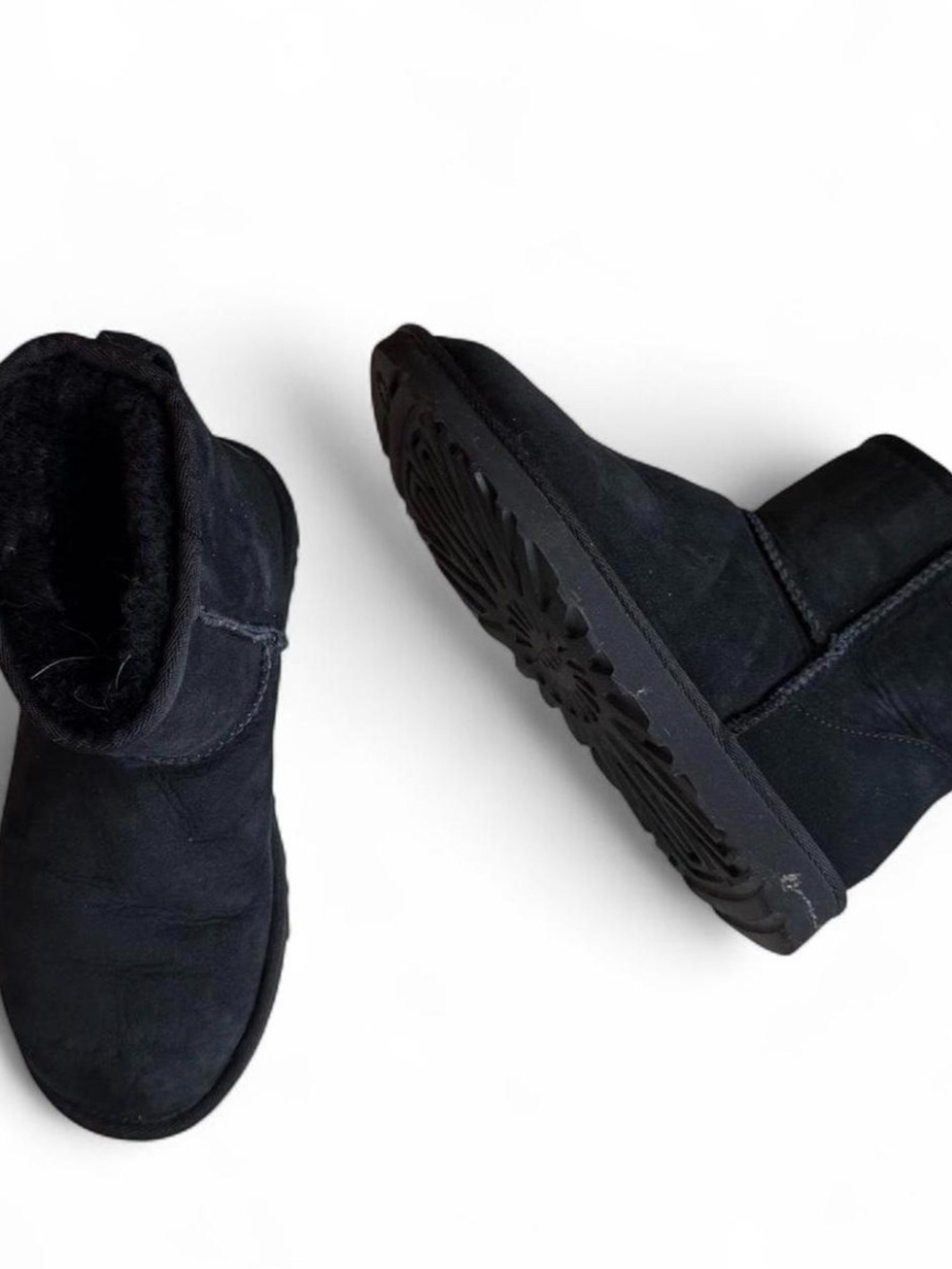 UGG Classic Mini Black Sheepskin Boots